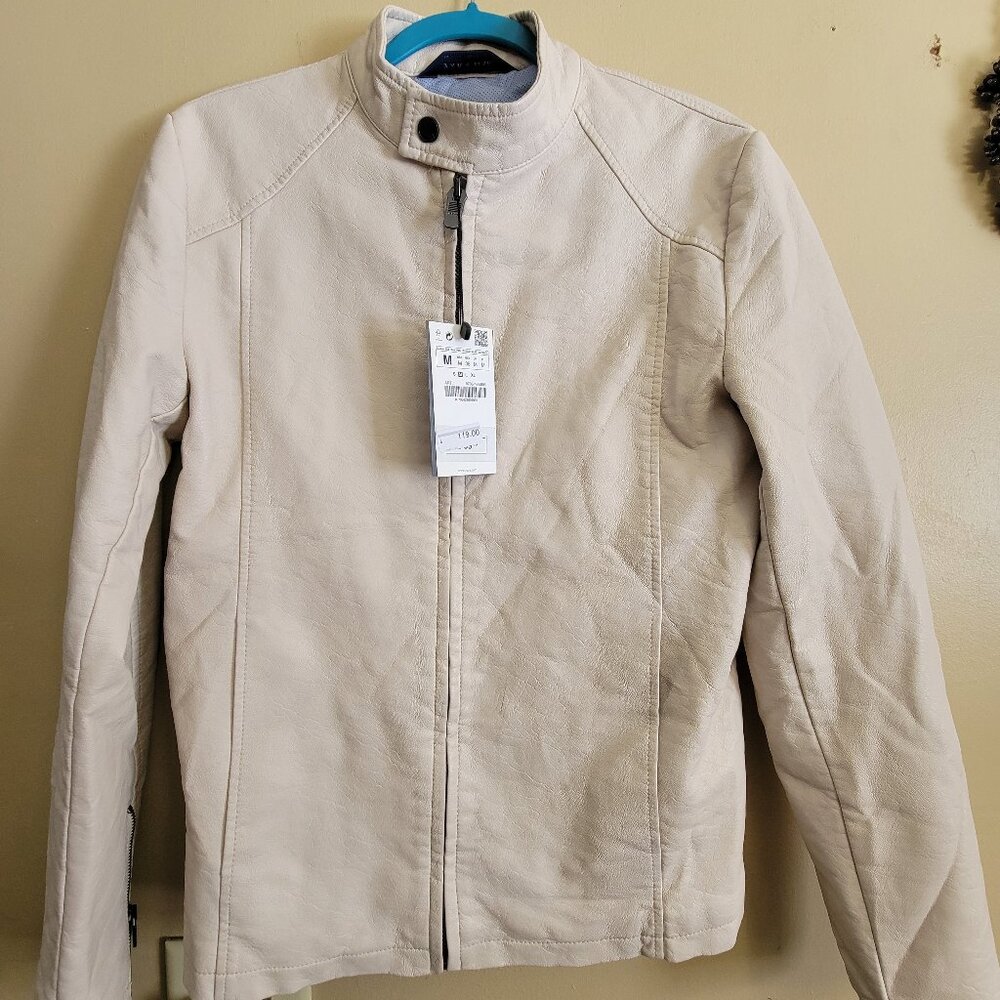 NWT Mens Zara Faux Leather Jacket